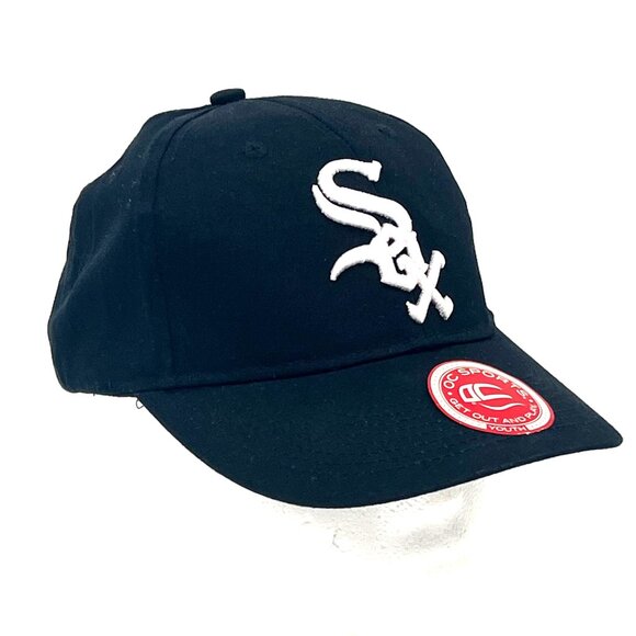 Chicago White Sox Youth Baseball Cap Hat OC Sports Team Official MLB Black New - Picture 6 of 14